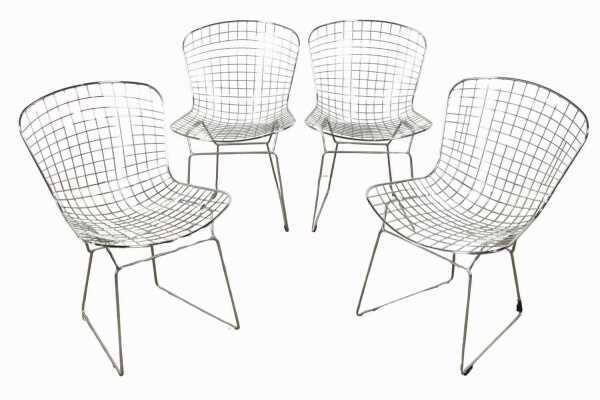 SET OF WIREFRAME CHAIRS