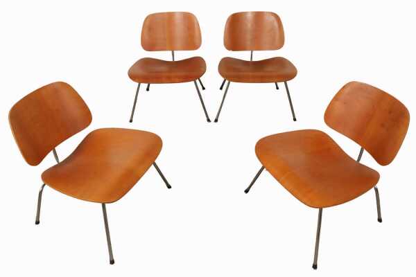 SET OF DCM LOUNGE CHAIRS