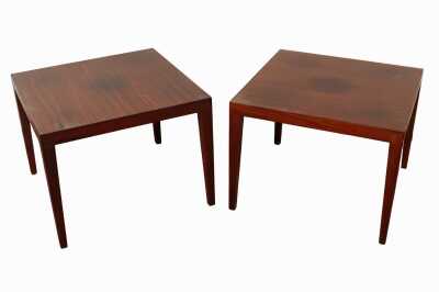 PAIR OF ROSEWOOD LAMP TABLES