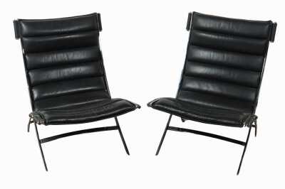 PAIR OF SCISSOR CHAIRS