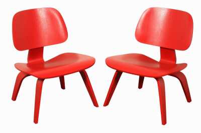 PAIR OF LCW CHAIRS
