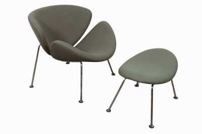 "ORANGE SLICE" CHAIR & FOOTREST