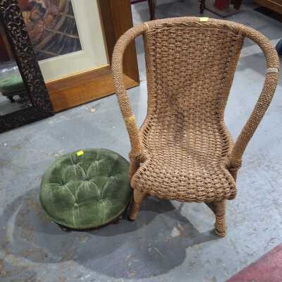 CHAIR AND STOOL