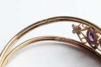GOLD & AMETHYST BANGLE - 2