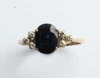 SAPPHIRE & DIAMOND RING - 2