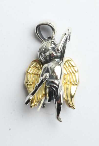 SILVER CUPID PENDANT