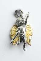 SILVER CUPID PENDANT