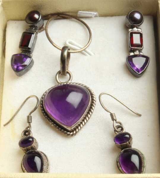 SILVER AMETHYST JEWELLERY