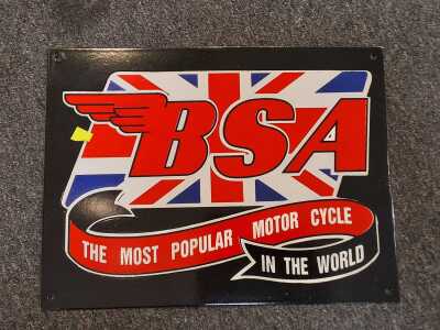 VINTAGE STYLE ENAMEL SIGN