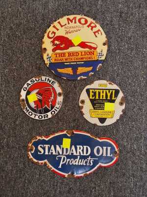 VINTAGE STYLE ENAMEL SIGNS