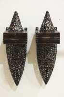 PAIR OF SCONCE LIGHT SHADES