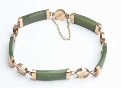 GOLD JADE BRACELET