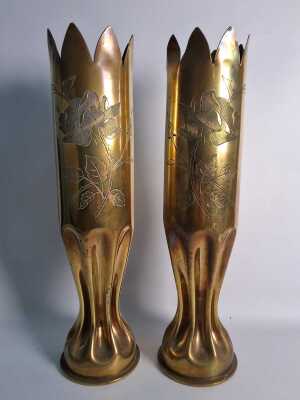 TRENCH ART VASES