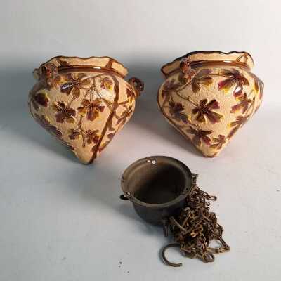 MAJOLICA PLANTERS