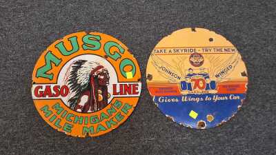 VINTAGE STYLE ENAMEL SIGNS