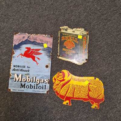 VINTAGE STYLE ENAMEL SIGNS
