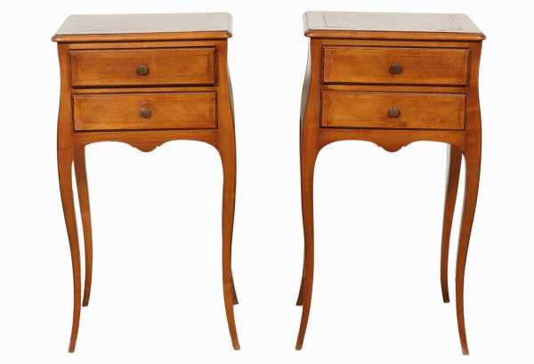 PAIR OF PETITE BEDSIDE DRAWERS
