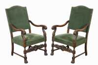 PAIR OF THRONE CHAIRS