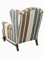 WINGBACK ARMCHAIR & FOOTSTOOL - 3