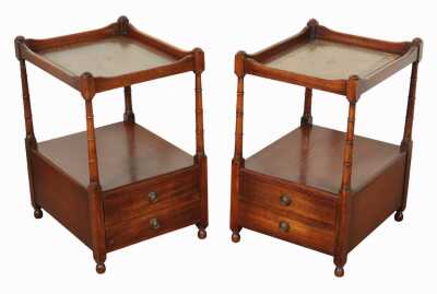 PAIR OF BEDSIDE TABLES