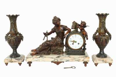 GARNITURE CLOCK SET