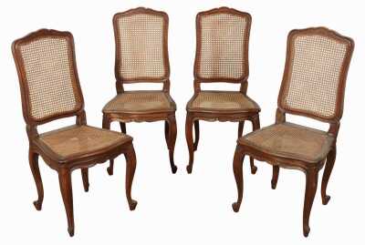 SET OF OAK DINING CHAIRS