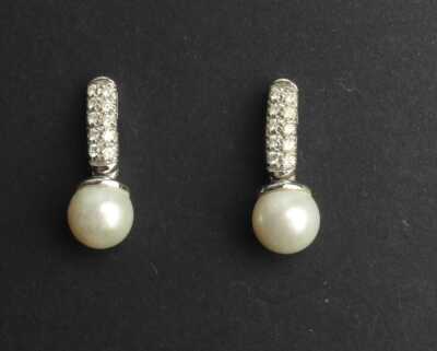 PEARL & DIAMOND EARRINGS