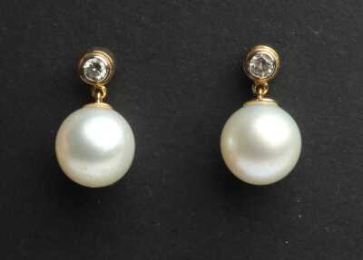 PEARL & DIAMOND EARRINGS