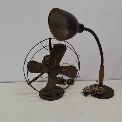 INDUSTRIAL FAN AND LAMP