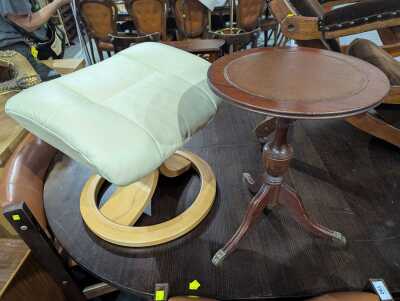 FOOTSTOOL AND TABLE