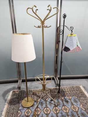 LAMPS AND HAT STAND