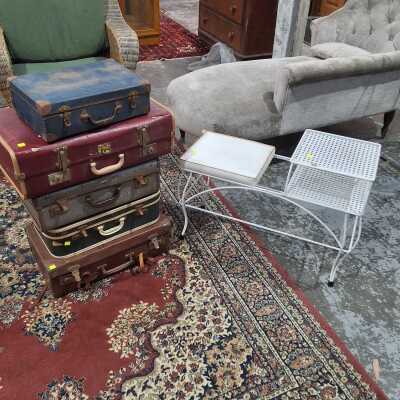 TELEPHONE TABLE AND CASES