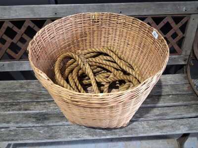 BASKET OF ROPE