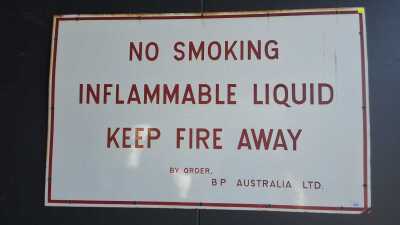 ENAMEL SIGN