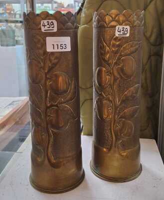 ARTILLERY SHELL VASES