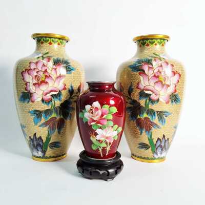 CLOISONNE VASES