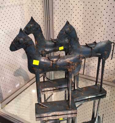THREE HORSE FIGURES