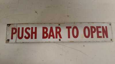 ENAMEL SIGN