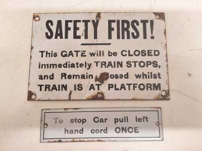 ENAMEL SIGNS