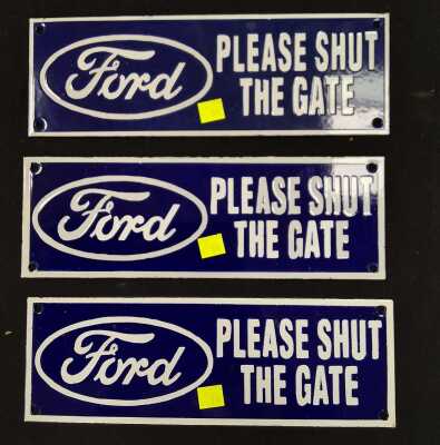 ENAMEL SIGNS