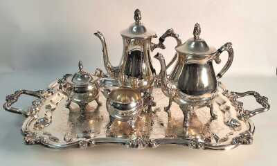 SILVERPLATE TEA SET