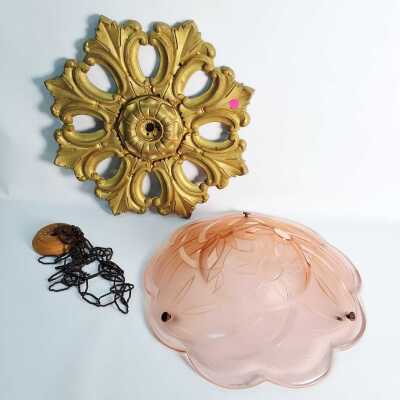 LIGHT SHADE & CEILING ROSE