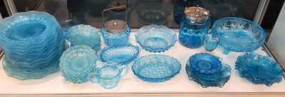 BLUE GLASSWARE