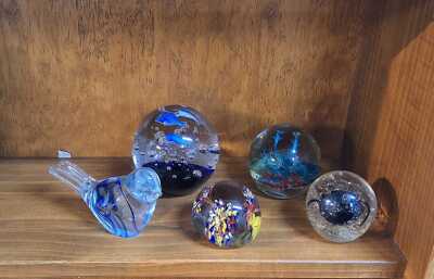 GLASS PAPERWEIGHTS