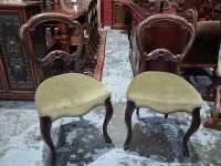 PAIR OF SIDE CHAIRS
