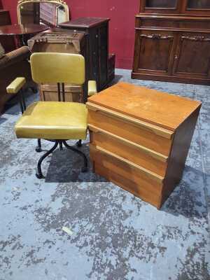 BEDSIDE AND CHAIR