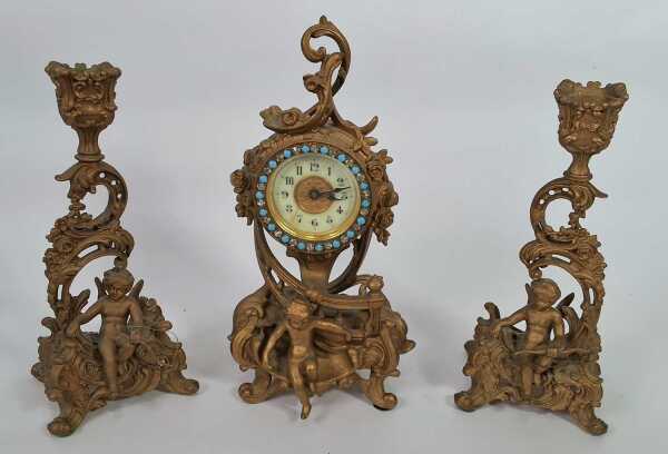 CLOCK GARNITURE