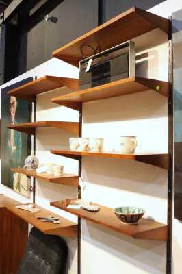 TEAK WALL SHELVING