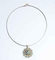 GOLD SAPPHIRE NECKLACE - 2
