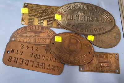 MACHINE PLAQUES